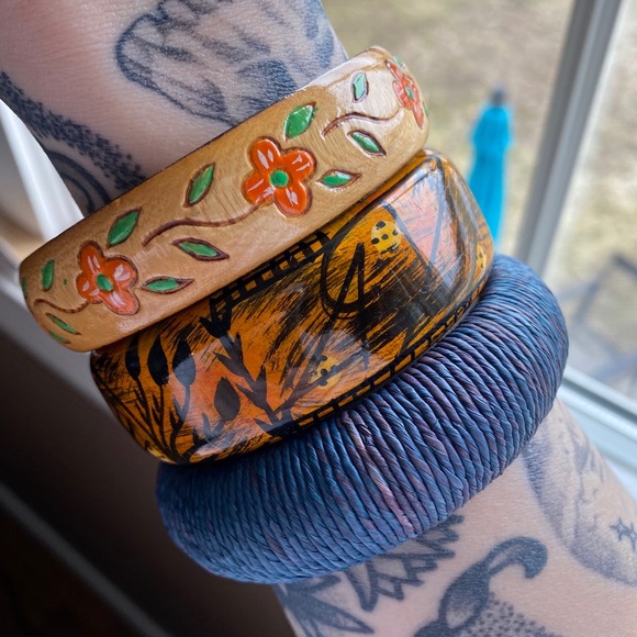 Jewelry - Lot of 3 bangle bracelets